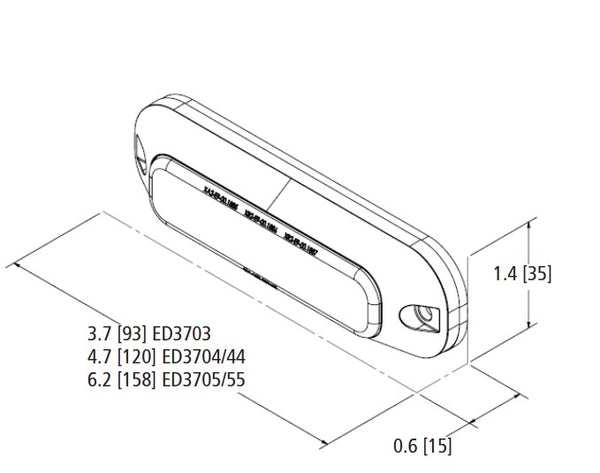 Ecco Electronic Warning Light (MPN: ED3704A)