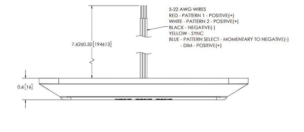 Ecco Electronic Warning Light (MPN: ED3705AB)