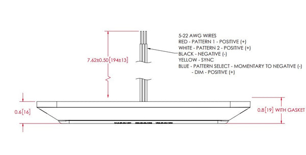 Ecco Electronic Warning Light (MPN: ED3705A)