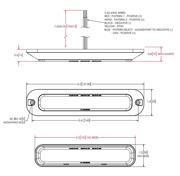 Ecco Electronic Warning Light (MPN: ED3705G)