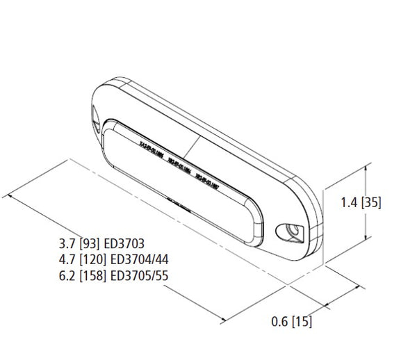 Ecco Electronic Warning Light (MPN: ED3705G)