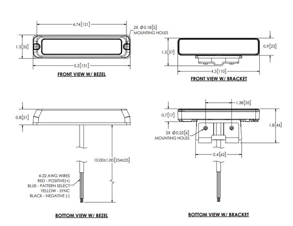 Ecco Electronic Warning Light (MPN: ED3706A)