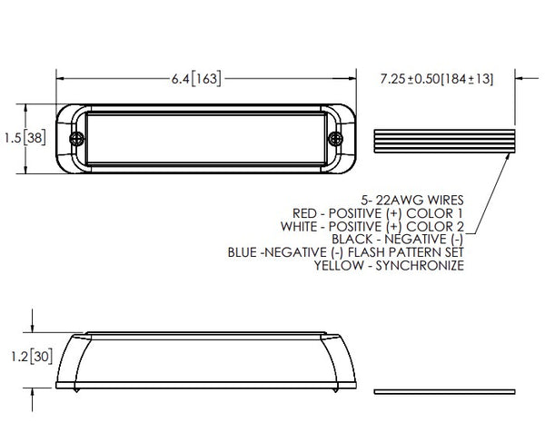 Ecco Electronic Directional LED Warning Light (MPN: ED3766AB)