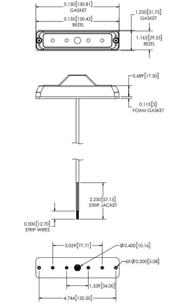 Ecco Electronic Warning Light (MPN: ED3777AW)