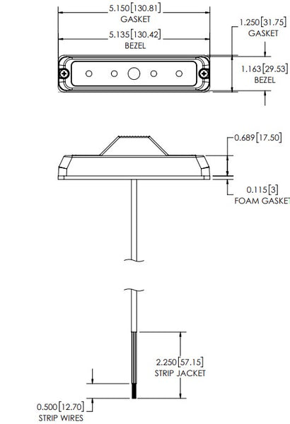 Ecco Electronic Warning Light (MPN: ED3777RB)