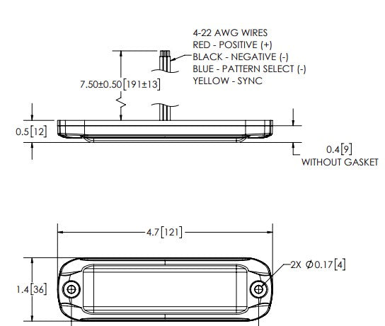 Ecco Electronic Warning Light ED Series (MPN: ED3801A)