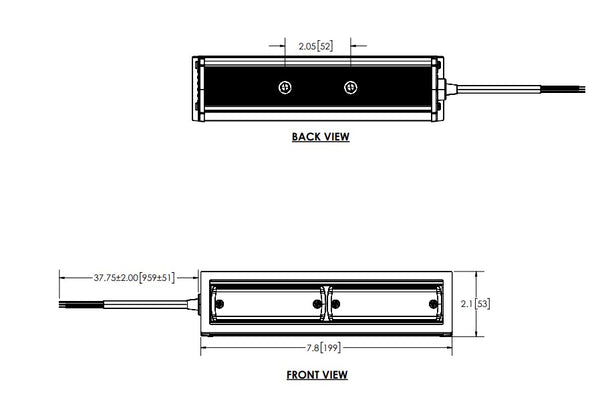 Ecco Electronic ED Series Warning Light (MPN: ED3974RWBW)
