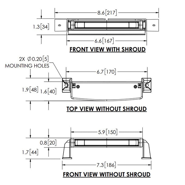 Ecco Electronic Warning Light (MPN: ED5051VDL1-AW)