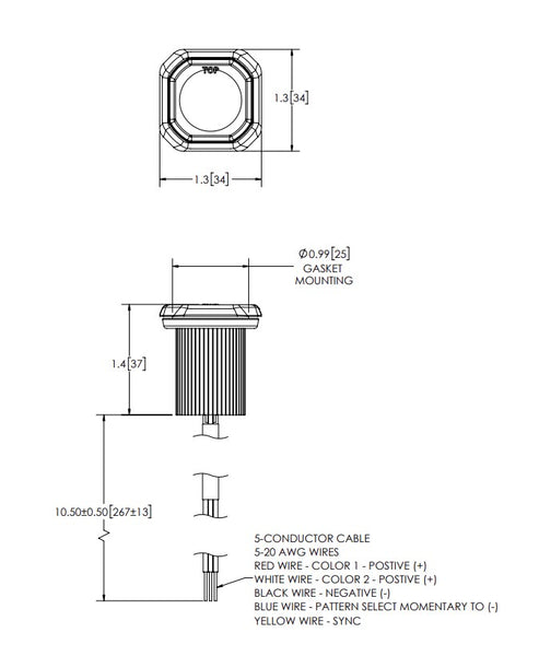 Ecco Electronic Hide-A-LED Warning Light (MPN: ED9040AG)