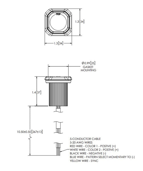 Ecco Electronic Hide-A-LED Warning Light (MPN: ED9040BA)