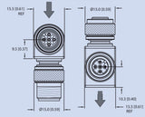 Maretron Marine Network Cable Connector (MPN: ELB-CM-CF)