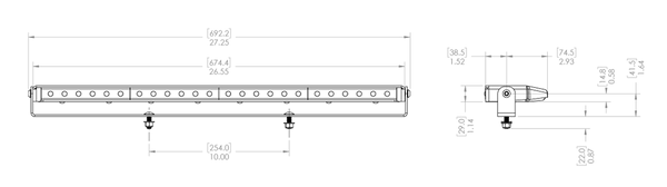 mPower 24 Inch LED Light Bar (MPN: EMPLR00009)