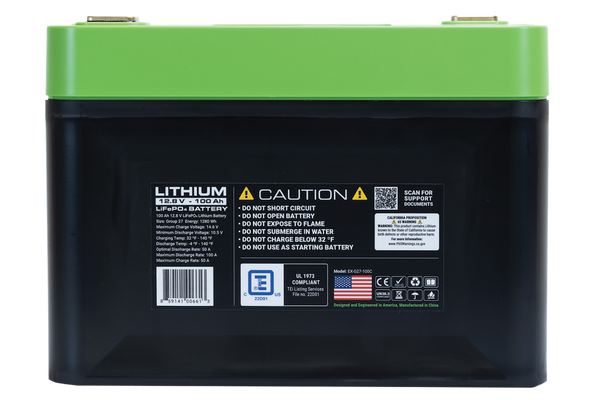 Expion360 Lithium e360 Battery (MPN: EX-G27-100C)