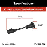 Furrion Backup Camera Cable (MPN: F2BC004XXBK)