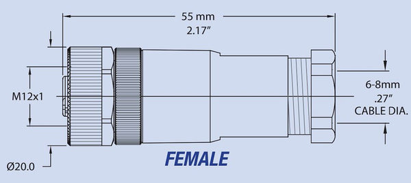 Maretron Marine Network Cable Connector (MPN: FA-CF-ST)
