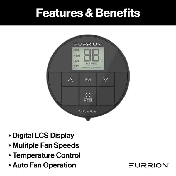 Furrion Chill Wall Thermostat (MPN: FACW10ESSA2-BL-AM)
