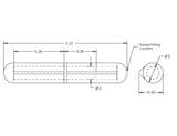 Buyers Products Steel Weld-On Bullet Hinge (MPN: FBP080GF)