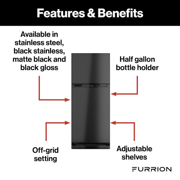 Furrion Arctic Dual Compartment Refrigerator (MPN: FCR08DCGTA-BL)
