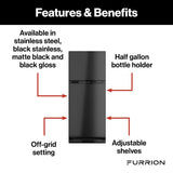 Furrion Arctic Dual Compartment Refrigerator (MPN: FCR08DCGTA-BR)