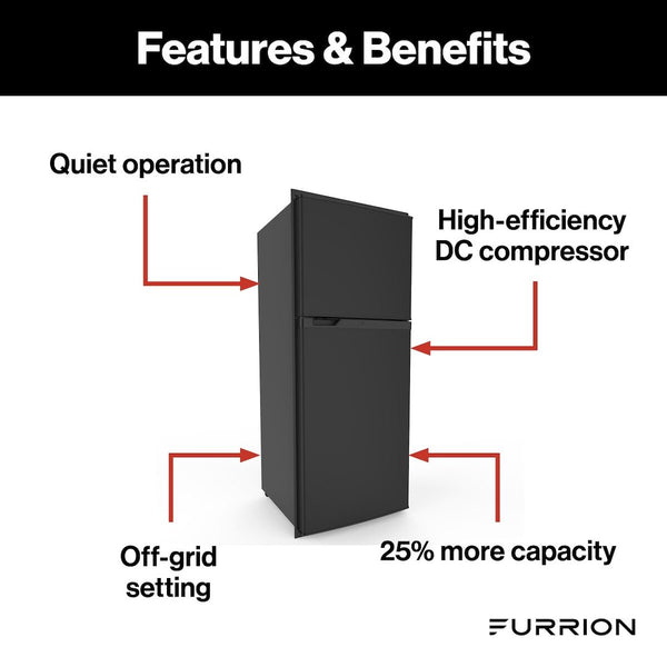 Furrion Arctic Dual Compartment Refrigerator (MPN: FCR10DCGTA-BL)