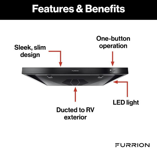 Furrion RV Range Hood (MPN: FHO23SACR-BL)