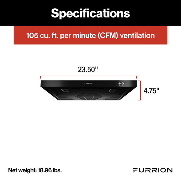 Furrion RV Range Hood (MPN: FHO23SACRV-BL)