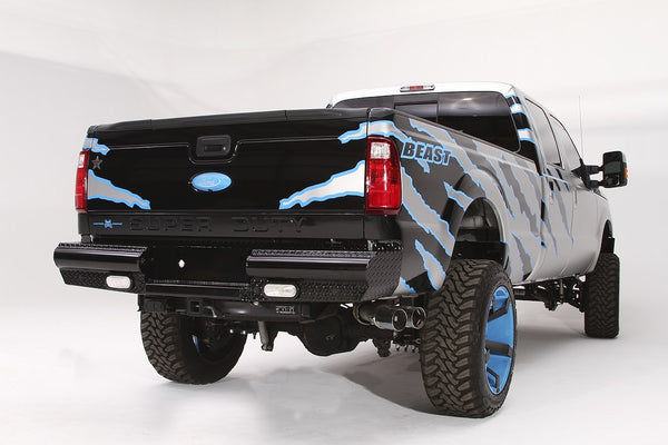 Fab Fours Black Steel Rear Bumper (MPN: FS08-T1350-1)