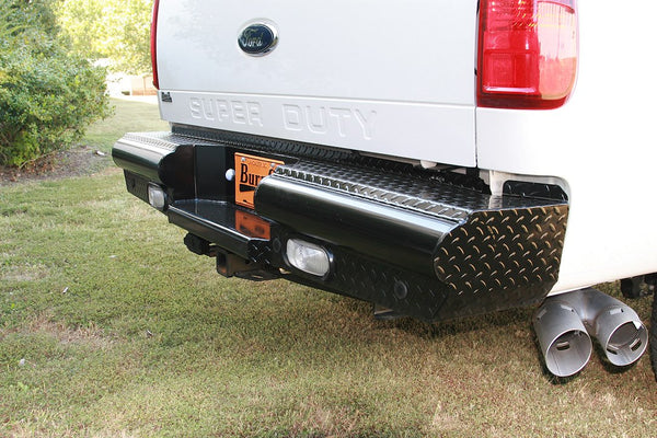 Fab Fours Black Steel Rear Bumper (MPN: FS08-T1350-1)