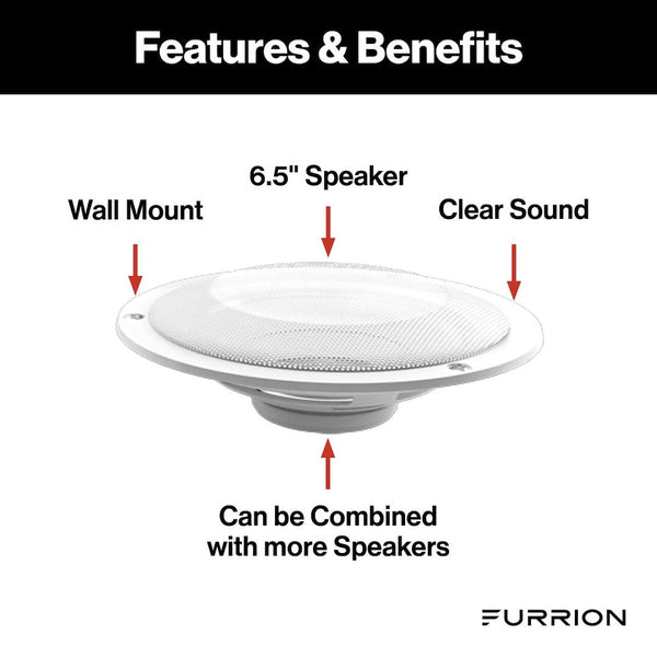 Furrion 6-1/2 Inch Ceiling Mount Woofer (MPN: FS65W)