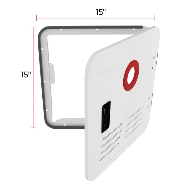 Fogatti Water Heater Access Door (MPN: FSWD-1515/WHITE)