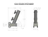Bulletproof Hitches Flagpole Mount (MPN: FLAGHOLDER)