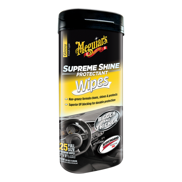 Meguiars Supreme Shine Hi-Gloss Protectant Wipes (MPN: G4000)