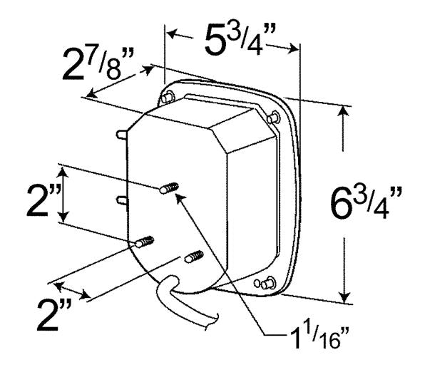 Grote Tail Light Assembly (MPN: G5082-5)