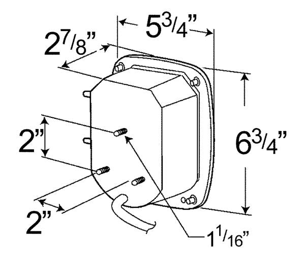 Grote Tail Light Assembly (MPN: G5092-5)