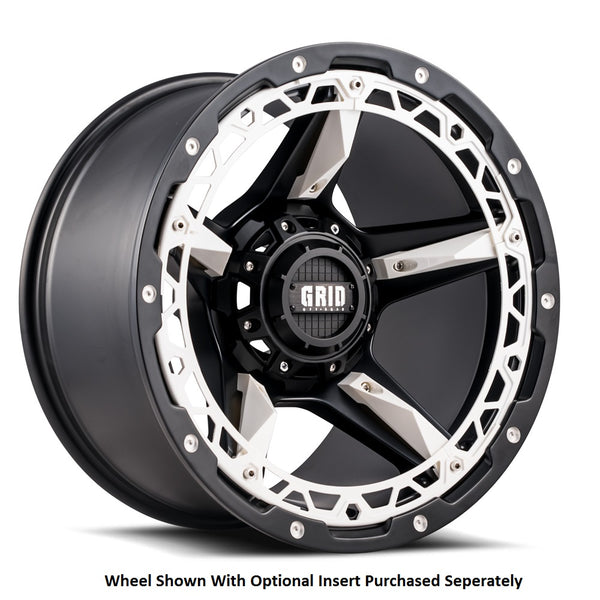 Grid Wheels GD04 20 Inch Matte Black Wheel (MPN: GD0420120052B487)