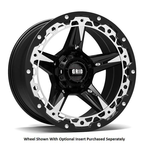 Grid Wheels GD04 20 Inch Matte Black Wheel (MPN: GD0420120052B487)