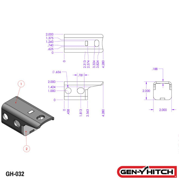 Gen-Y Pintle Hook Hardware (MPN: GH-032)