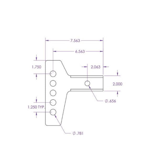Gen-Y Weight Distribution Hitch Shank (MPN: GH-0352)