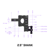 Gen-Y Hitch Torsion-Flex Trailer Hitch Ball Mount (MPN: GH-1124)