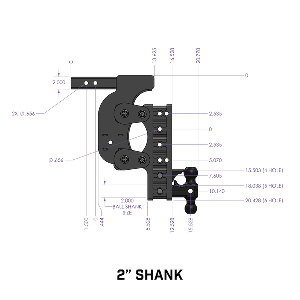 Gen-Y Hitch Torsion-Flex Trailer Hitch Ball Mount (MPN: GH-1124)