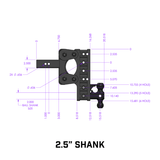 Gen-Y Hitch Torsion-Flex Trailer Hitch Ball Mount (MPN: GH-1224)
