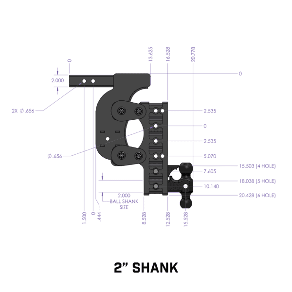Gen-Y Hitch Torsion-Flex Trailer Hitch Ball Mount (MPN: GH-1224)