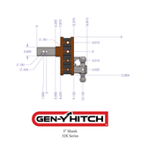 Gen Y Hitch Mega Duty Adjustable Drop Hitch (MPN: GH-1723)