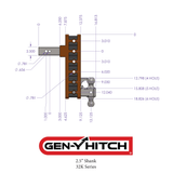Gen Y Hitch Mega Duty Adjustable Drop Hitch (MPN: GH-1723)