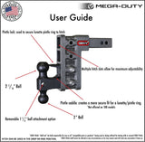 Gen-Y Hitch Mega-Duty Adjustable Trailer Hitch (MPN: GH-1924)