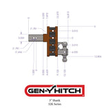 Gen-Y Hitch Mega-Duty Adjustable Ball Mount (MPN: GH-2024)