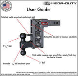 Gen-Y Hitch Mega-Duty Adjustable Ball Mount (MPN: GH-2024)