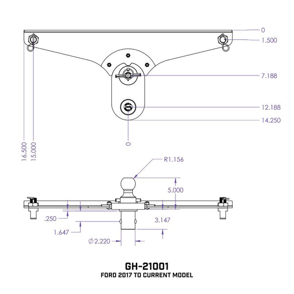 Gen-Y Hitch Gooseneck Trailer Hitch Ball (MPN: GH-21001)