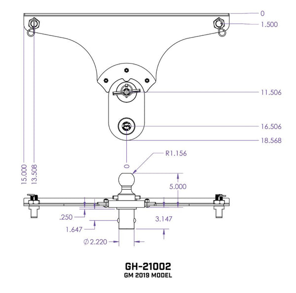 Gen-Y Hitch Gooseneck Trailer Hitch Ball (MPN: GH-21002)