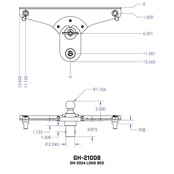 Gen-Y Hitch Gooseneck Trailer Hitch Ball (MPN: GH-21008)